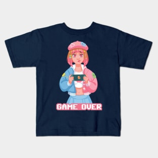 Game Over - Hardcore Gamer Girl - Switch Kids T-Shirt